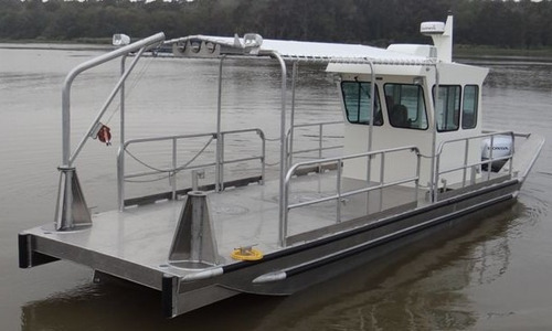 Flutuante Lancha Balsa Aluminio Naval Qualquer Finalidade
