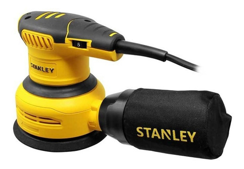 Lixadeira profissional roto orbital Stanley SS30-B3 amarela 60Hz 300W 127V