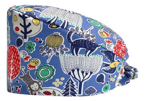 Sombreros De Trabajo Scrub Nurse, Gorras Con Estampado Flora