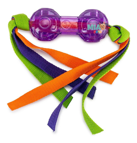Juguete Para Perro Pesa Con Cintas Color Surtido