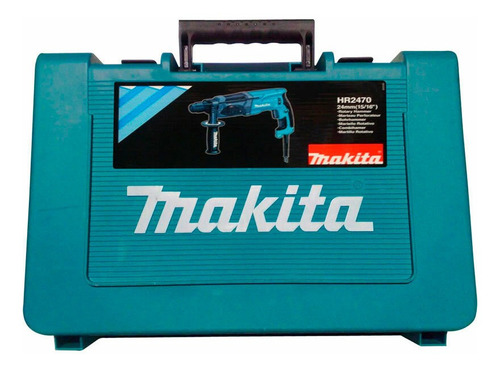 Imagem 3 de 3 de Martelete Makita HR2470 azul com 800W de potência 220V