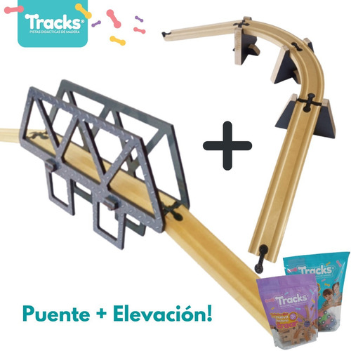 Imagen 1 de 5 de Tracks Puente + Elevación Compatible Trencity Hape