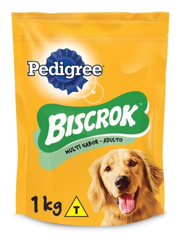 Biscoito Pedigree Biscrok Para Cães Adultos Multi 1kg