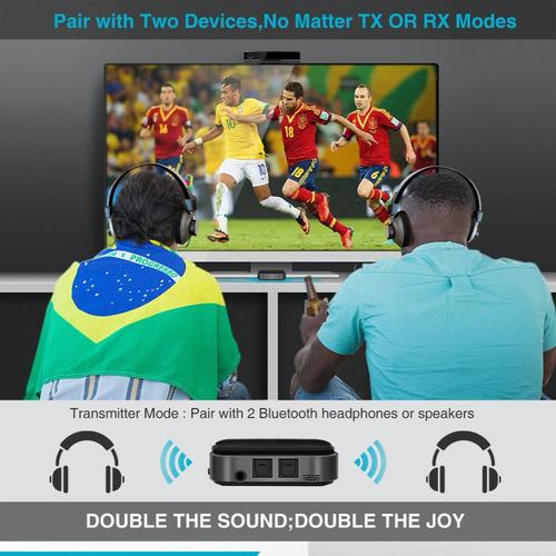 Imagen 8 de 10 de Emisor Transmisor Receptor Bluetooth Audio Tv Smart Amitosn1