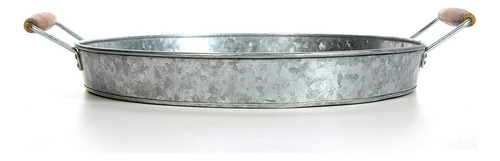 Gathery Galvanized Round Tany Manyle Para Hogar, Oficina,