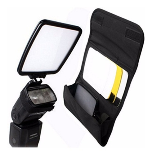 Difusor De Flash Speedlight Rebatedor 4 Lados 4x1 Embutir
