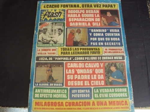 Revista Flash # 298 (18/02/1986) Tapa Cacho Fontana / Calvo