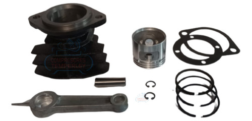 Kit Repuestos Compresor 25lts Biela Piston Perno Aros