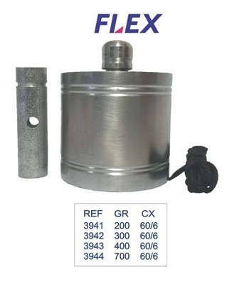 Prumo Aço Cilindrico 200 Gr Flex  Lotus - 3941