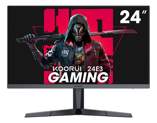 Koorui Monitor Para Juegos De 24 165 Hz, 1080p, 1 Ms, Ips, Gama De Colores Srgb Del 99%, Freesync Compatible, Marco Ultradelgado, Montaje Vesa (fhd 1920x1080. Hdmi, Displayport) Negro