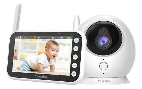 Yoredot Babá Eletrônica Câmera S/fio Visão Noturna 4.3'' LCD 3000mah 30H Modelo atualizado com vida útil prolongada Lcd Tela Grande De Alta Definição Abm100 Multifuncional Alarme Com Microfone