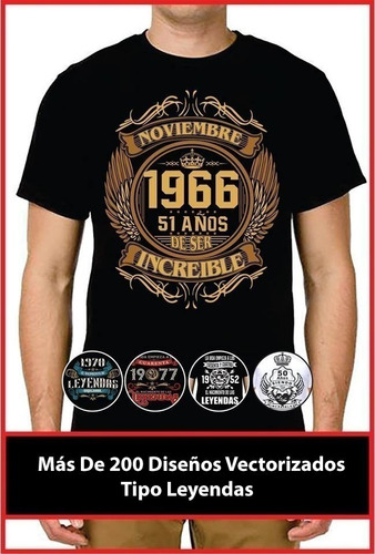 Pack Vectores Sublimación Poleras - Leyendas Nacimiento