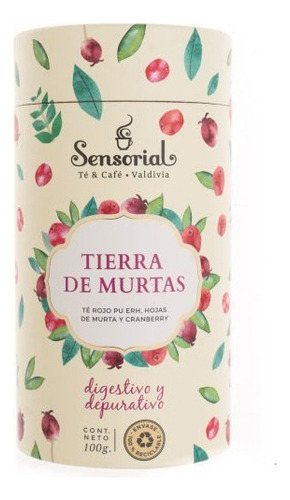 Te Tierra De Murtas Tarro 100g En Hoja Sensorial Organico