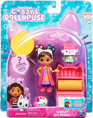 Juguete Gabby's Dollhouse - Art Studio Set Con 2 Figuras