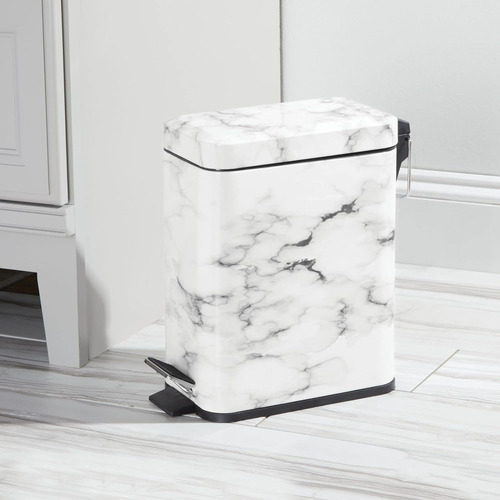 Bote De Basura Moderno De 5 Litros Con Tapa Rectangular De M