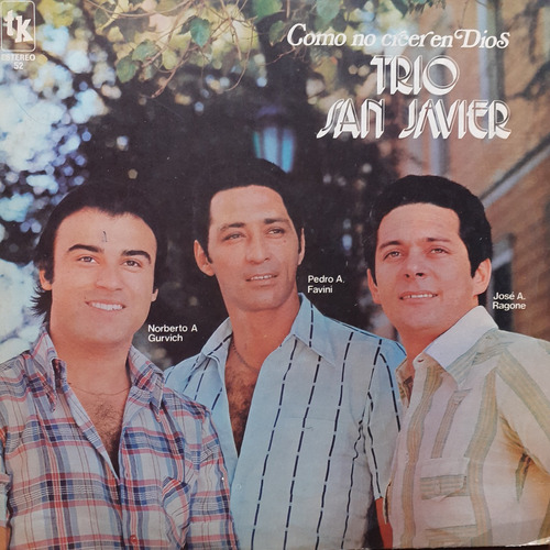 Vinilo Trio San Javier (como No Creer En Dios)