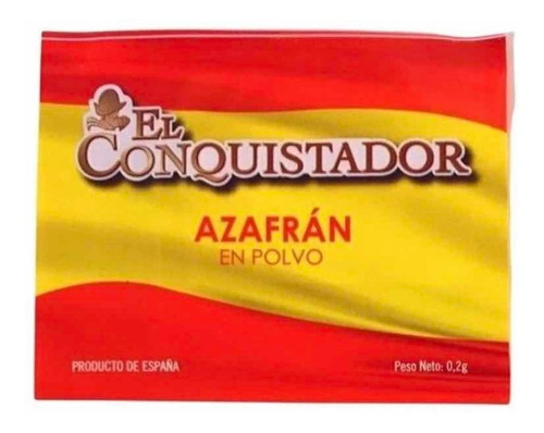 Azafrán En Polvo Marca El Conquistador Origen España X 0,2gr