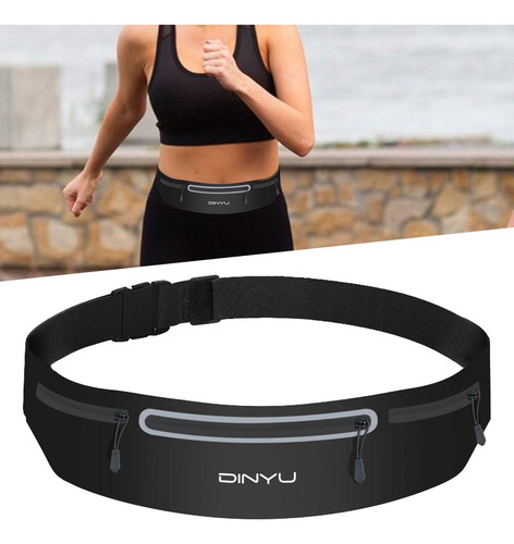 Riñonera Con Cinturón Para Correr, Bolsa Para Negro