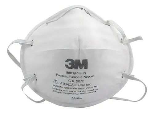 Máscara Respiratória Semi-facial 3m 8801 N95 Tamanho U De Epe