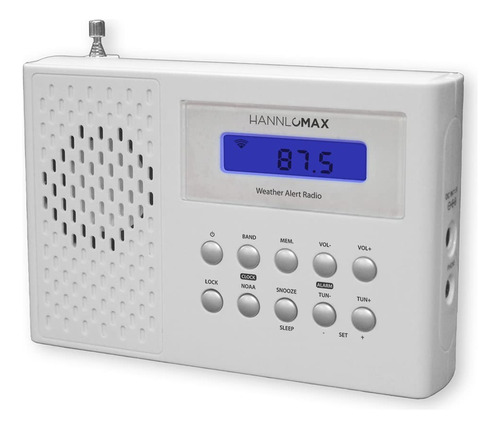 Hx-512r Radio Portatil Am Fm Weather Band Reloj Despertador