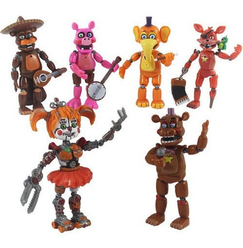 Juego De 6 Piezas Fnaf Pizzeria Five Nights At Freddy's Bunn