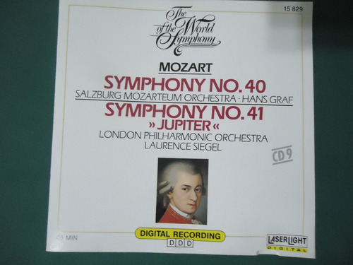 Cd  Symphony No.40   Symphony No.41  Mozart