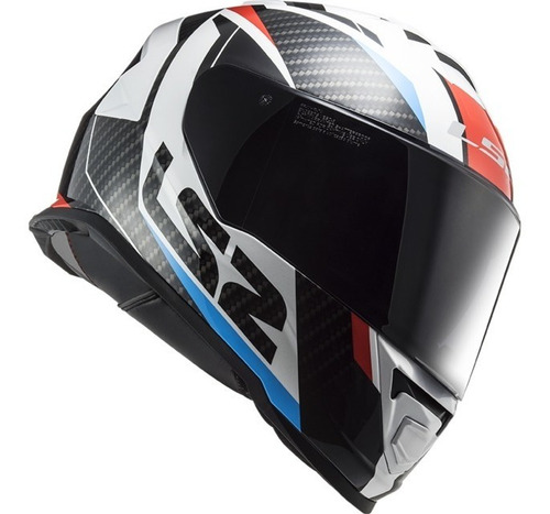 Casco Integral Ls2 Ff800 Storm Racer - En Teo Motos Color Azul/Rojo Tamaño del casco S