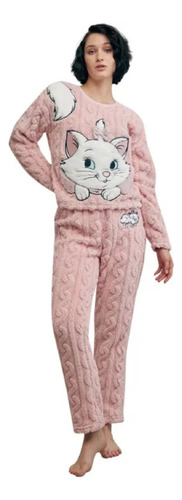 Pijama Completa Afelpada Invierno Mujer Disney Marie 1152131