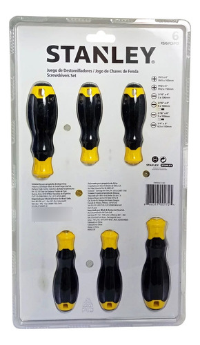 Juego De Destornilladores De 6pcs Stmt66672-840 Stanley