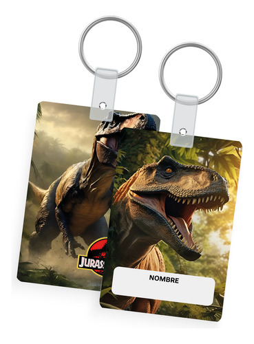 40 Identificadores Para Mochilas Souvenir - Jurassik Park