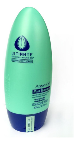Último Champú De Menta Con Aceite De Argán Marroquí - 300 Ml
