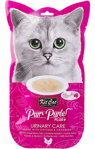 Snack Para Gatos Kitcat Pollo Urinary Care Tipo Churu  Ar