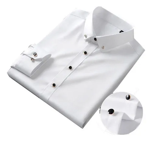 Camisa blanca best sale seda hombre
