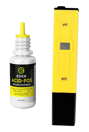 Eden Acid-fos Reductor Ph 60ml Con Medidor De Ph Digital