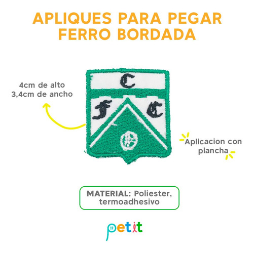 Parche Para Pegar Ferro Bordada X3 U. Único