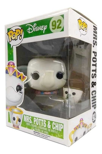 Funko Pop Disney Beauty Beast Bela A Fera Mrs Potts Chip #92