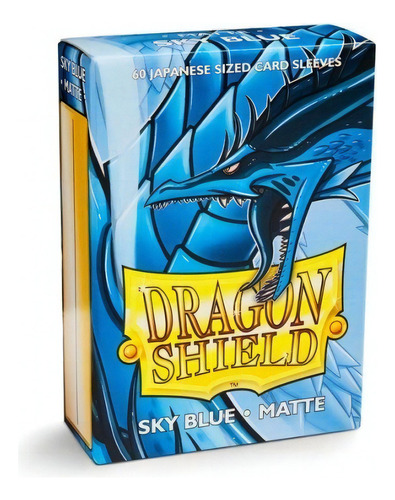 Sleeve Dragon Shield Small Mini Matte Azul Sky Blue Yugioh