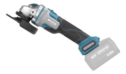 Esmerilhadeira Angular Brushless Sem Bateria 125mm 18v Wesco