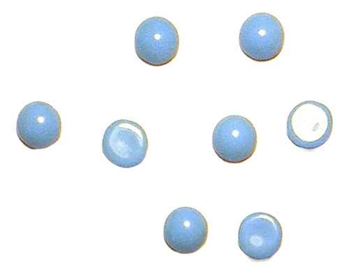 Turquesa Circular X10 Piedra Engarzar Swarovski Diáme 6x3 Mm