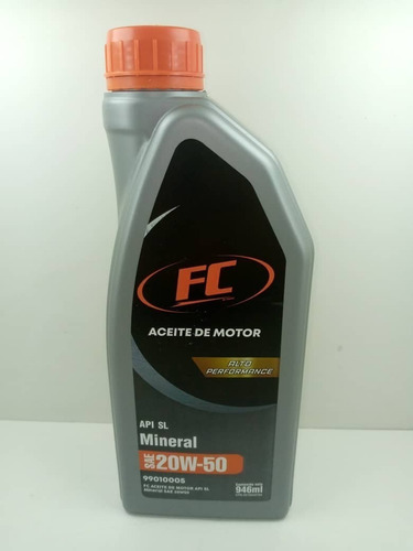 Aceite Marca Fc 20w50 Mineral