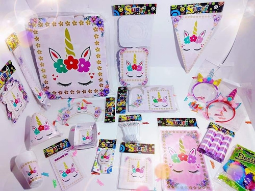 Kit Decoración Piñata Unicornio Económica