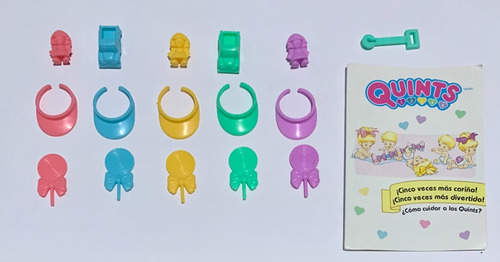 Muñecas Miniatura Ensueño Quints Vagoncitos Para 5 90's (Usado)
