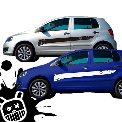 Calco, Ploteo Decorativo Lateral Mid Volkswagen Fox !