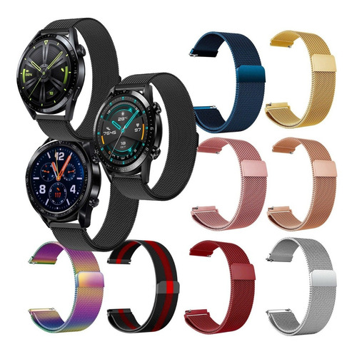 Correa Acero Malla Compatible Con Huawei Watch Gt 3 2 1 46mm