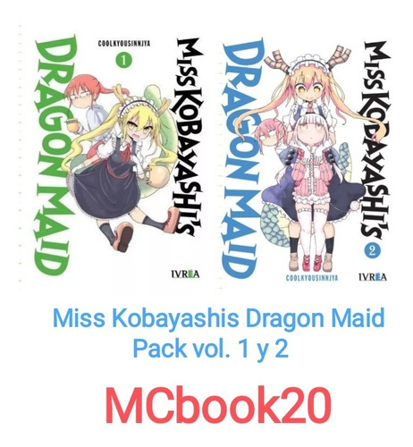 Manga, Miss Kobayashis Dragon Maid Pack Vol.1 Y 2 - Ivrea