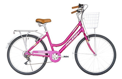 Bicicleta De Paseo Raleigh Fiore 26 Color Rosado