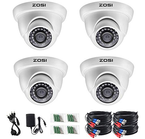 Zosi 4 Pack 2.0mp Hd 1080p Cámaras De Seguridad Kit Tvi/cvi/