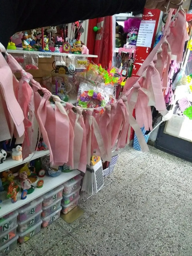 Imagen 1 de 3 de Guirnalda Shabby Chic Flecos Tela Fricelina Cotillon