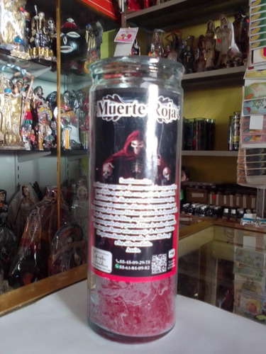 Veladora Santa Muerte Roja Amor Pasión Romance + Regalo