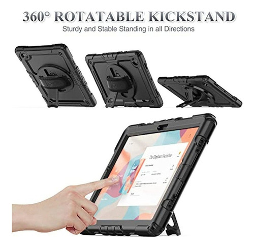 Funda antiimpacto, correa protectora de pantalla para Galaxy Tab S6 Lite, color cian